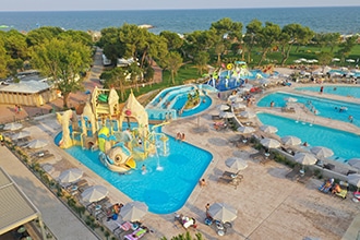 Camping Village Mediterraneo a Cavallino Treporti, parco acquatico