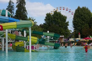 Estate al Luneur Park Splash Zone, scivoli