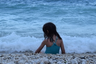 Spiaggia delle Due sorelle con bambini