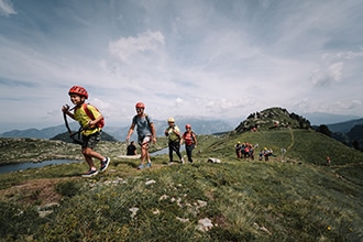 Alpe Cermis con i bambini in estate, ferrata dei Laghi