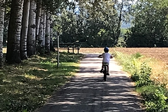 In Mugello con i bambini,, ciclabile