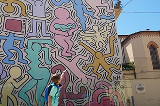 Pisa con bambini, TuttoMondo, murales di Keith Haring