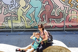 Pisa con bambini, TuttoMondo, murales di Keith Haring