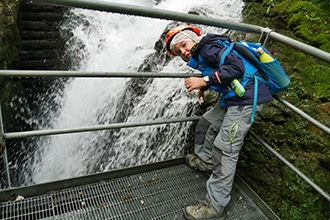 Trentino, Val di Non, visita con i bambini al Canyon Rio Sass, diga