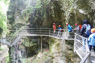 Trentino, Val di Non, visita con i bambini al Canyon Rio Sass