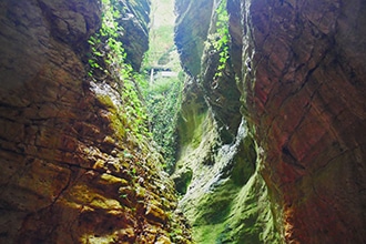 Trentino, Val di Non, visita con i bambini al Canyon Rio Sass