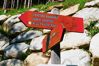 Val di Rabbi, Ponte sospeso indicazioni