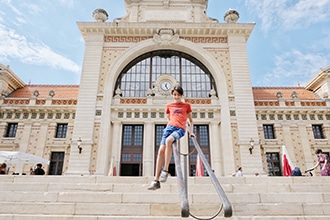 Nizza in bici in famiglia, mercato di Liberation