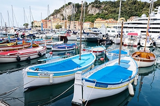 Nizza in bici in famiglia, il porto