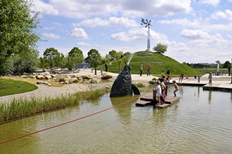 Attrazioni a Vienna per bambini, Isola del Danubio