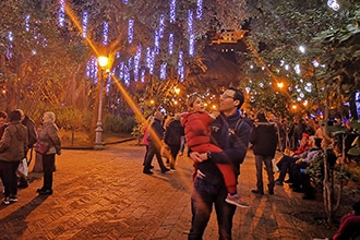 Luci d'Artista Salerno, la Villa Comunale