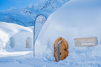 dormire in un igloo con bambini, Igloo Dorf