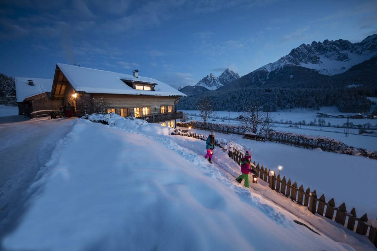 Vacanza in maso Gallo rosso in inverno