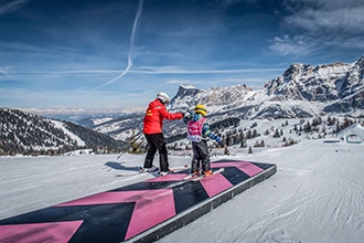 Alta Badia inverno, Parchi Moviment, lezioni di sci