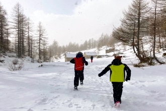 Alpe Devero in inverno con bambini