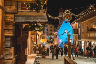 Il paese di Natale di Ortisei (BZ)