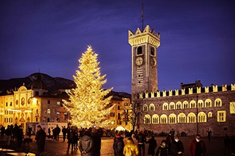 Trento inverno, scorcio della città