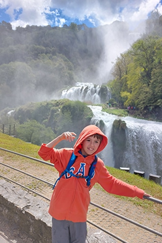 La Cascata delle Marmore con i bambini, Belvedere inferiore