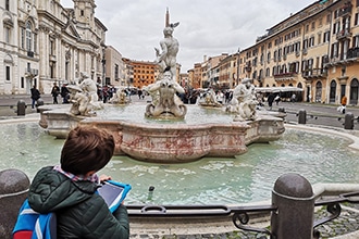 Caccia al tesoro del Museo di Leonardo da Vinci a Roma, Piazza Navona