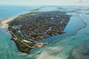 Veduta panoramica dell'Isola di Albarella, Delta del Po veneto