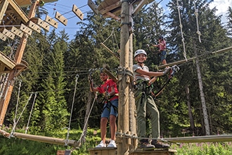 Summer Camp Les Elfes in Svizzera, parco avventura