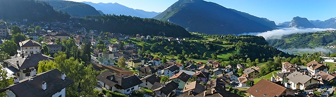 Family Hotel Miravalle per bambini vicino Comano, panorama dalle camere