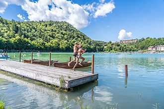 Lago di Lavarone con i bambini, Alpe Cimbra