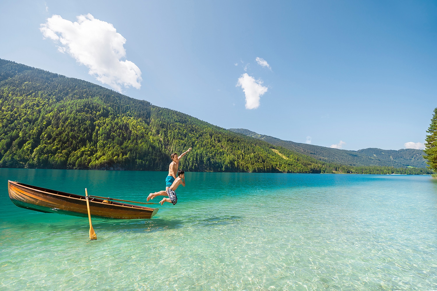 Carinzia con i bambini d'estate, Weissensee