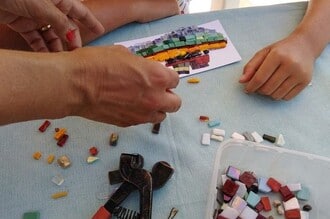 Laboratori di mosaico in Riviera Romagnola