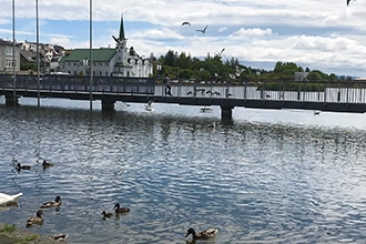 Reykjavik, laghetto in centro