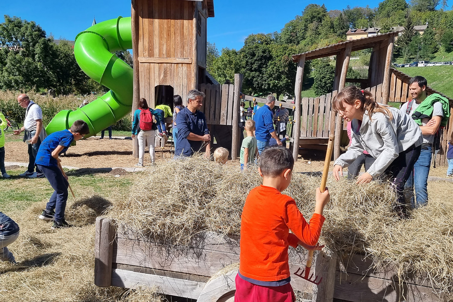 Latte in festa, bambini