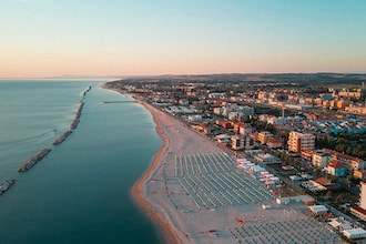 Veduta del litorale di Fano