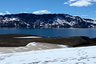 Vulcano Askja in Islanda, lago