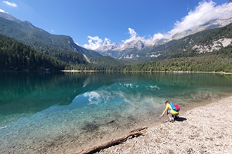 Lago di Tovel, spiaggia