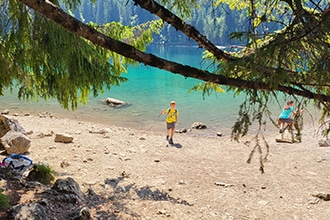 Lago di Tovel con bambini