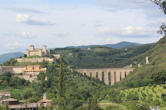 Spoleto con i bambini: panorama della Rocca