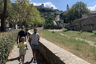 Spoleto con i bambini: le scale mobili