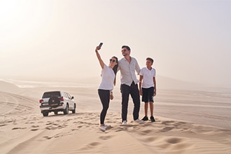 Dune bashing in Qatar