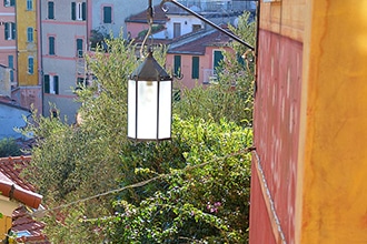 Scorcio di case e vicoli, Cinque Terre