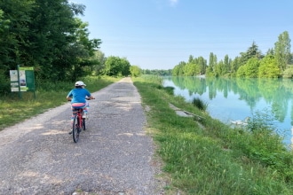 Ciclabile del Mincio con bambini