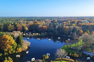 Parco di Efteling, vista laghetto dalla pagoda