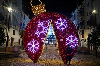 Gaeta luminarie, pallina di Natale