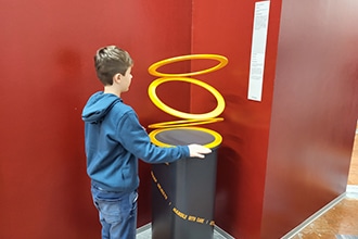 Museo delle Illusioni di Roma con bambini, cerchi