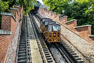 Funicolare per salire al quartiere Castello di Budapest