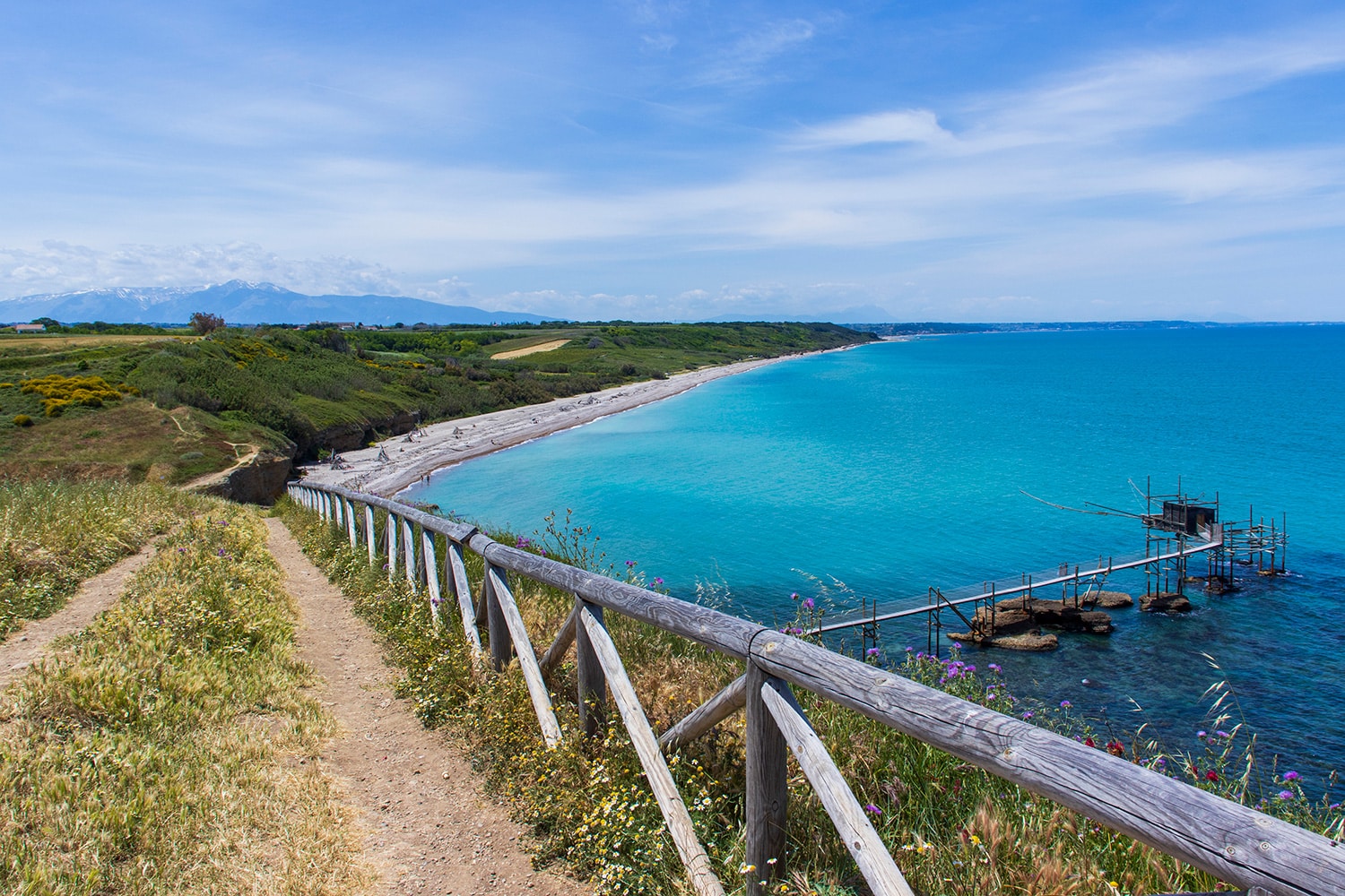 Abruzzo mare, costa dei Trabocchi, Punta Aderci