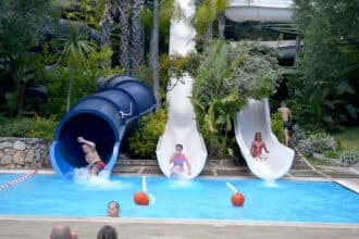 Villaggio e Resort Blue Marine a Marina di Camerota in Cilento, parco acquatico scivoli