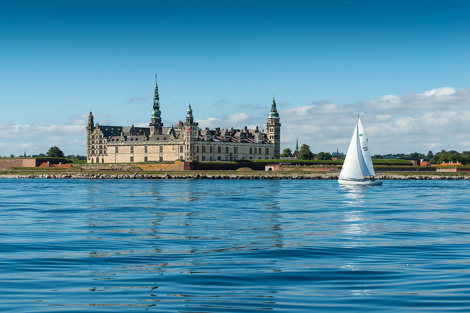 Vista panoramica del Castello di Kronborg