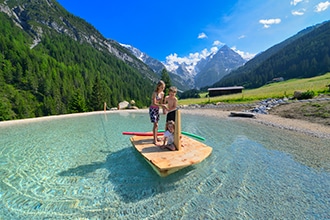 Hotel Bella Vista a Trafoi, il laghetto naturale