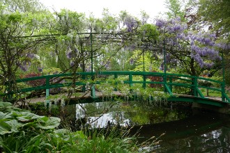 Ponte a Giverny, dipinto da Monet, Normandia