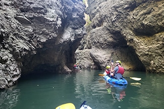 Canyon Novella in kayak, Val di Non